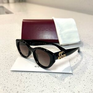 New! GUCCI Cat Eye Sunglasses, 52mm